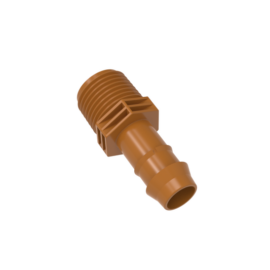 Adaptador macho 1/2 pulg. x insercion de 17 mm (500 piezas)